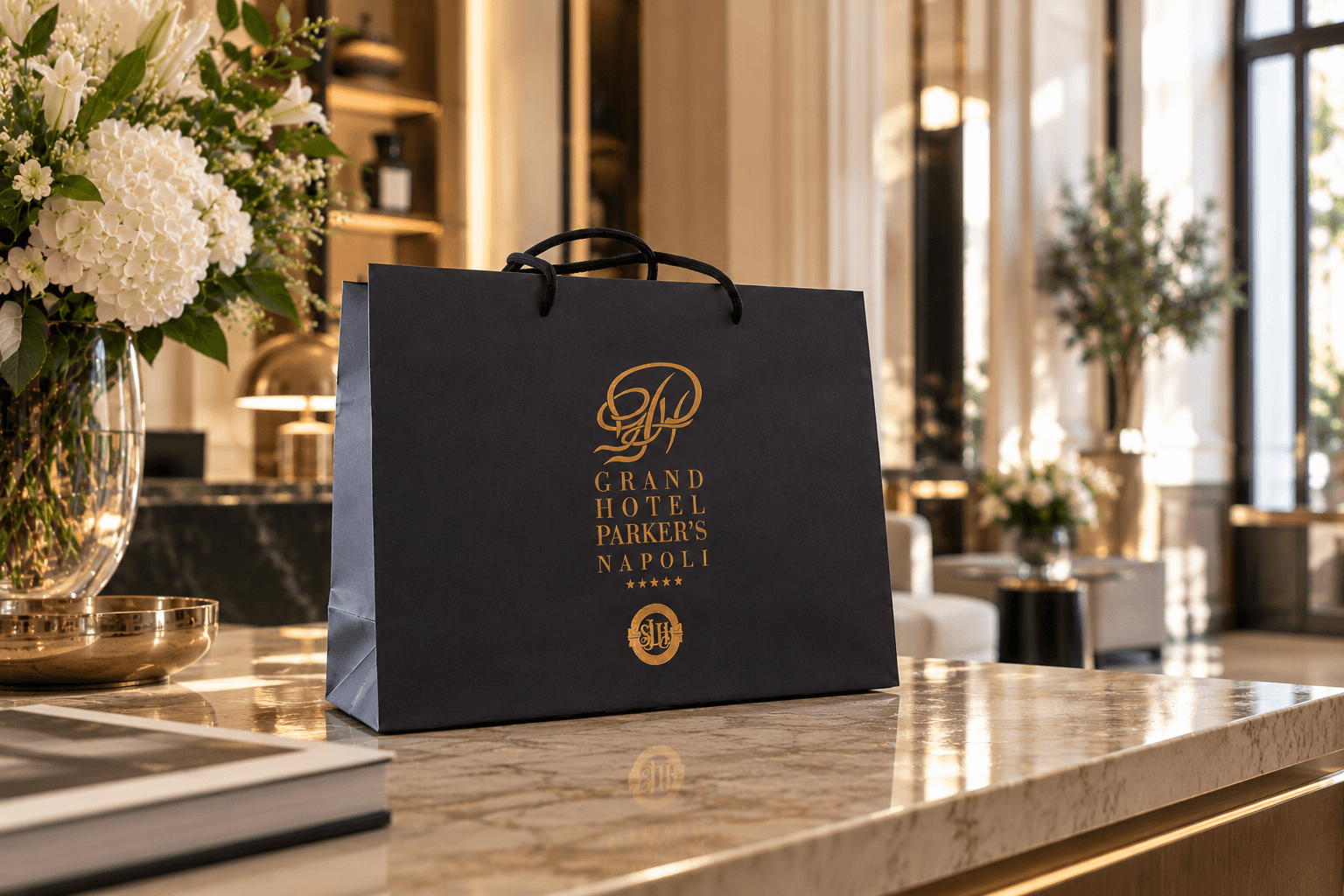 Lobby del Grand Hotel Parker's di Napoli